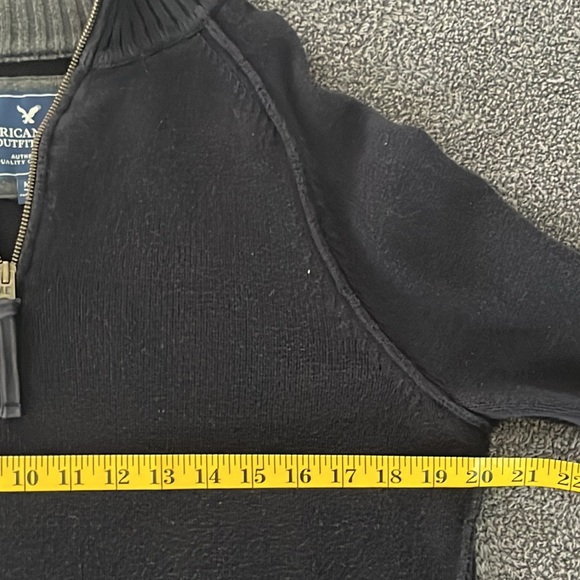 American Eagle Outfitters 🦅 Men's Quarter Zip Sweater Size M - Picture 6 of 8